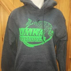 Not Specified Domka Heather Gray/Green Hoddie