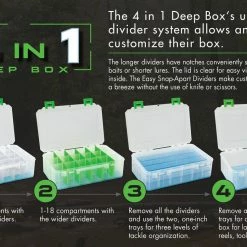 Sports Specialists Tackle Boxes/Bait Storage Lure Lock 4 In 1 Deep Box