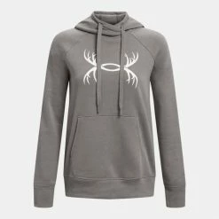 Under Armour Apparel Women's UA Rival Fleece Antler Hoodie