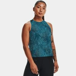 Under Armour Women's UA Iso-Chill Strappy Tank Deep Sea