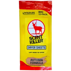 Scent Control Wildlife Research Scent Killer Autumn Formula Dryer Sheets 12pk