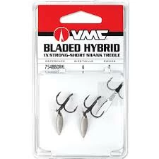 VMC Hooks Bladed Hybrid Short Shank Treble (2pcs)