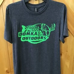 Domka Outdoors Domka Dark Gray/green Deer/Fish Logo Apparel