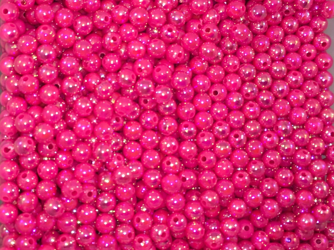 Domka Outdoors Pearl Opaque Hot Pink Beads 1 Domka Outdoors Pearl Opaque Hot Pink Beads