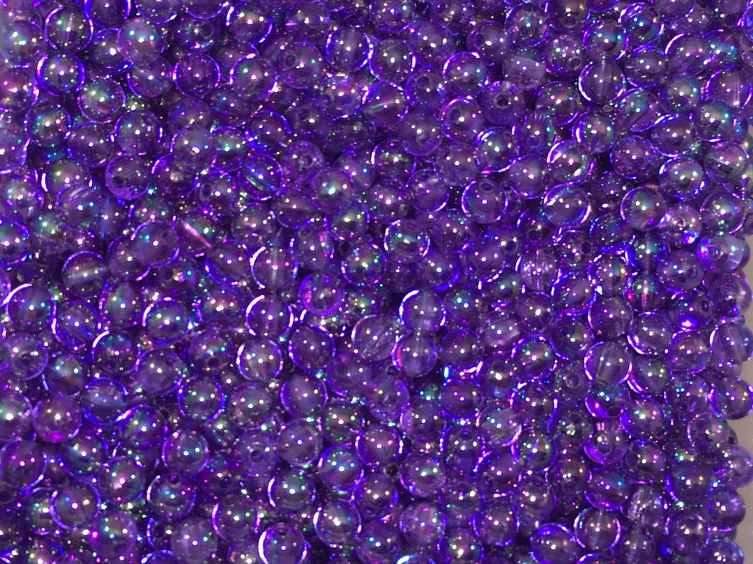 Domka Outdoors Transparent Pearl Purple Beads 1 Domka Outdoors Transparent Pearl Purple Beads