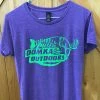 Domka Outdoors Domka Apparel Domka Women’s Tee Deer/Fish Logo Purple/green.