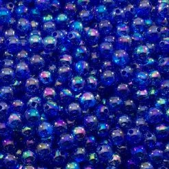 Domka Outdoors Transparent Cobalt Blue Beads