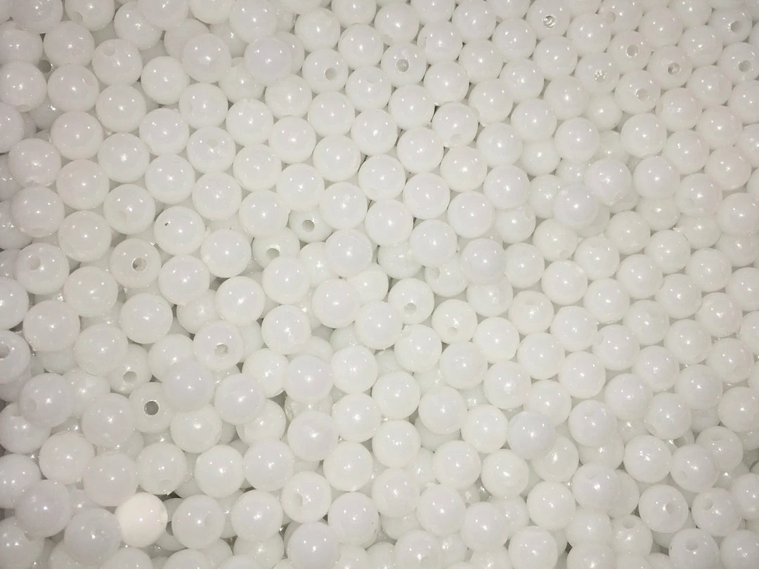 Domka Outdoors Opaque White Beads 1 Domka Outdoors Opaque White Beads