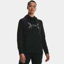 Under Armour Apparel Women's UA Rival Fleece Antler Hoodie